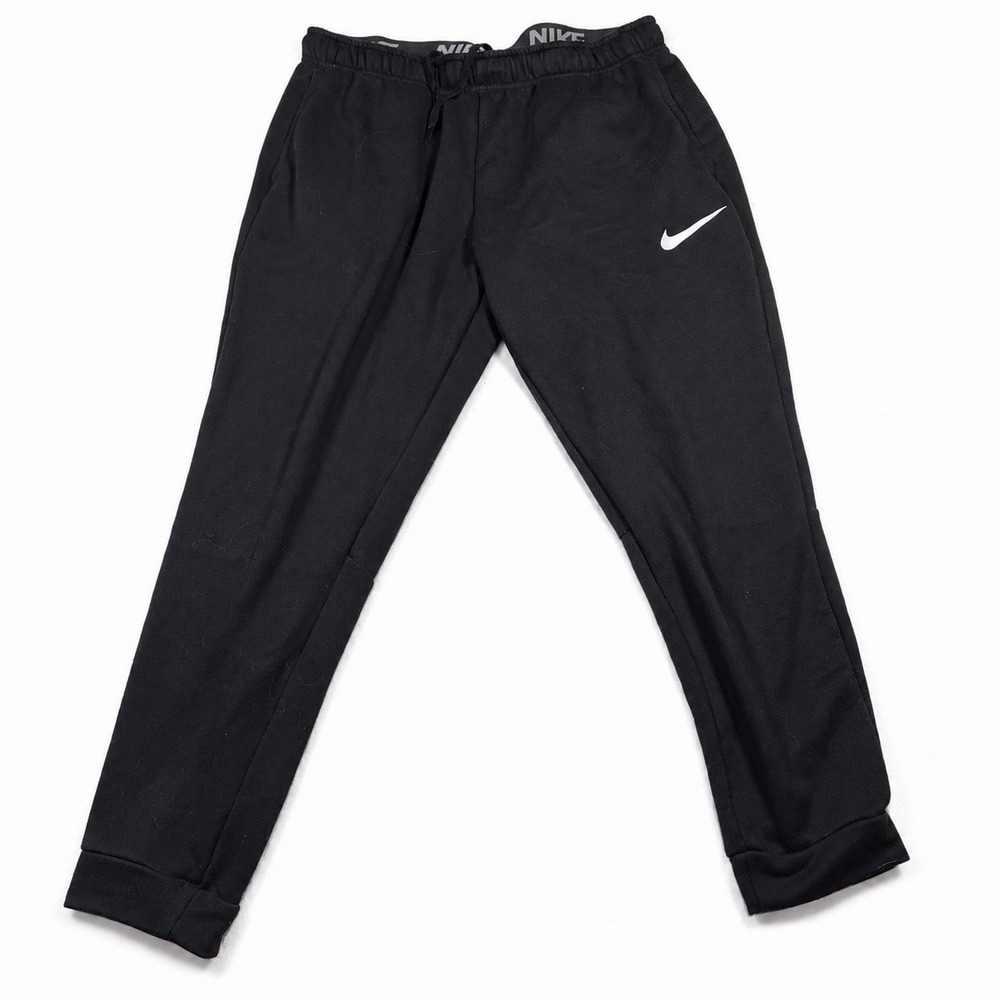 Nike Dri-FIT Men's XL Black Tapered Training Jogger Pants Elastic Waist